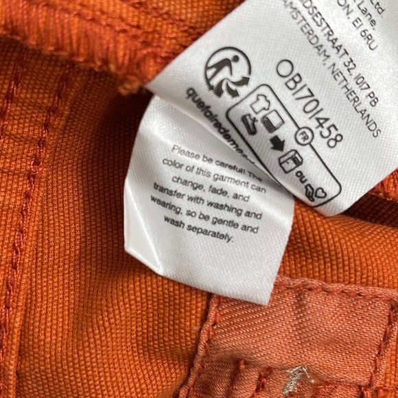 NWT Anthropologie Pilcro The Yaya Crop Flare Pants Orange 28 - Picture 13 of 16